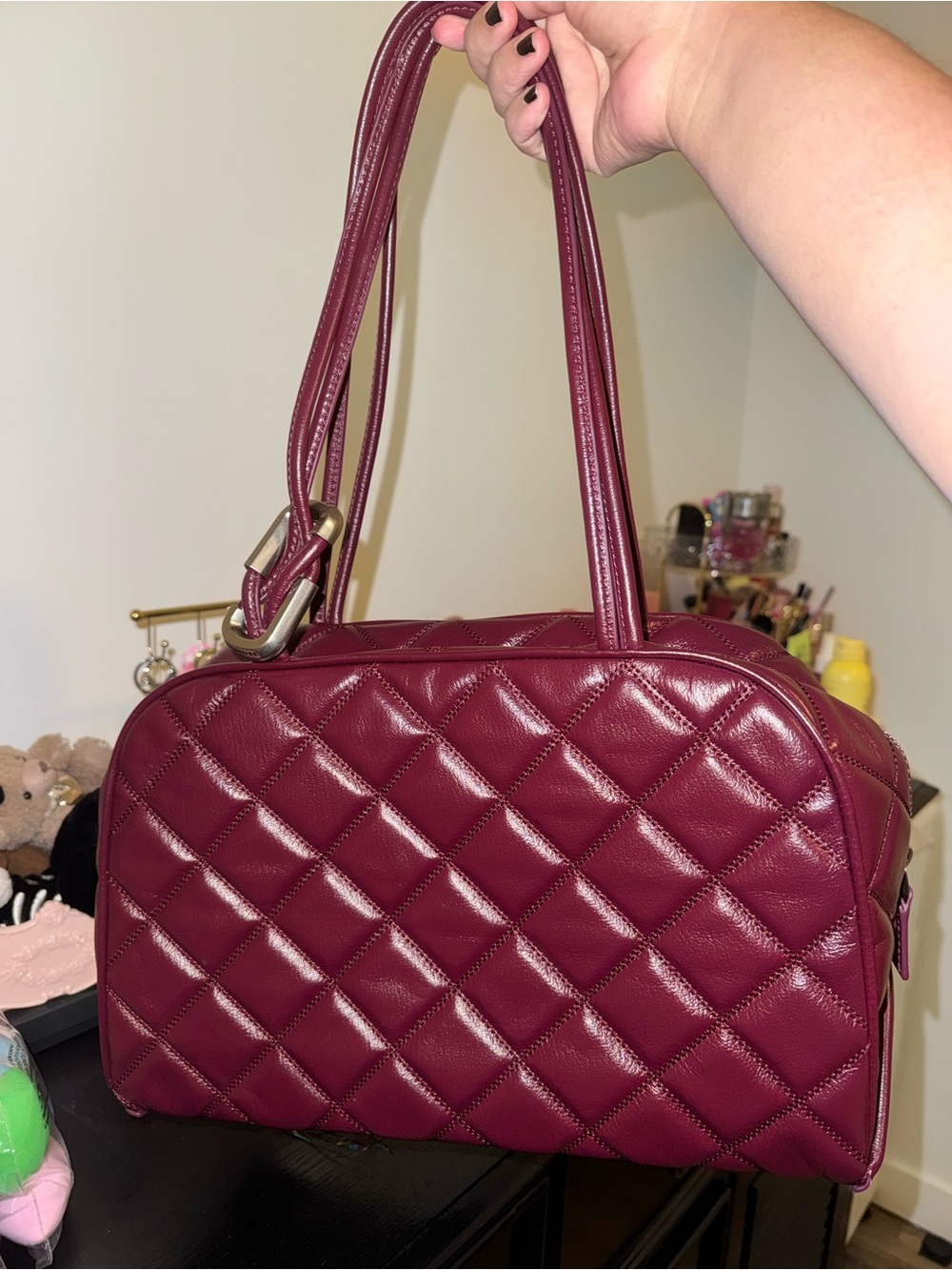 Marc Jacobs THE QUILTED LEATHER DUAL SATCHEL